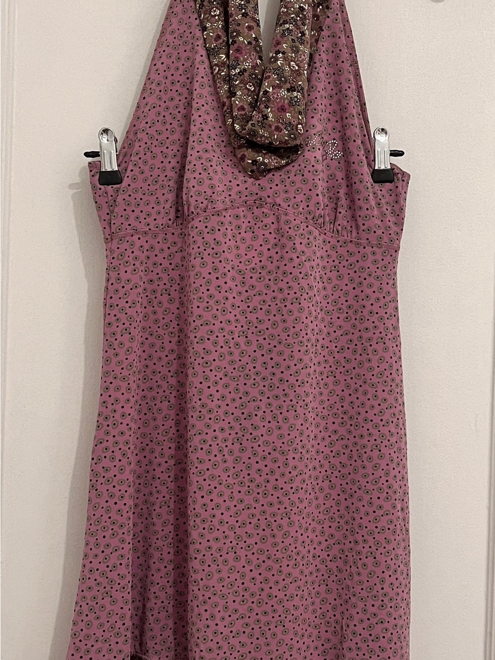 Liu Jo Pink-Mauve Floral Halter Mini Dress